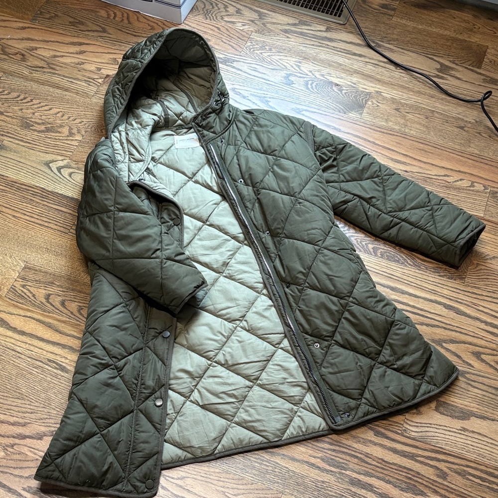 Lucky Brand Olive Green Puffer Jacket
